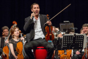 David Garret, bei einem Auftritt in der Stadthalle Magdeburg am 20.04.2013